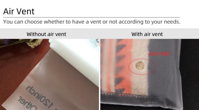 Impression personnalisée Sacs en plastique à fermeture à glissière ré-fermables respectueux de l'environnement avec poignée pour vêtements Sacs d'emballage 6