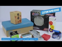 Boîte de Custom Packaging Paper de fabricant avec l'impression UV de Logo Designs And pour des cadeaux de paquet