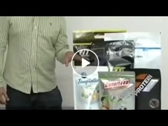 La bouteille imprimée faite sur commande de boisson de sac de Doypack a formé le support de papier d'aluminium de bec vers le haut de la poche de bec