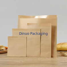 Paquet de 100 enveloppes de sacs en papier kraft plats biodégradables pour sandwichs au maïs soufflé aux biscuits
