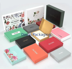 Couleur faite sur commande de papier de impression UV de carte d'or de Logo Kraft Paper Box With