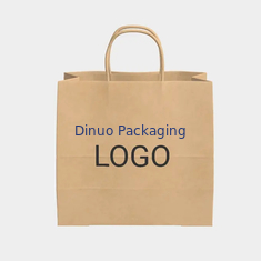 Sac de papier à emporter de cadeau d'achats de thé de papier d'emballage Tote Bag Baking Pastry Milk