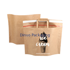 Côtés auto-adhésifs biodégradables de joint de sac de papier d'annonce de 100% Papier d'emballage et gousset inférieur