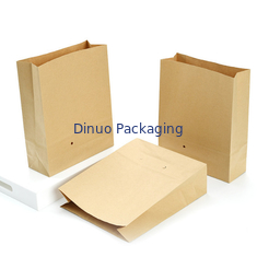 Sacs en papier à emporter faits sur commande de Papier d'emballage de transporteur de pain de Logo Print Deli Food Packaging