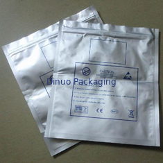 L'armature de 500PCS ESD met en sac la serrure de fermeture éclair/argent à couvercle serti pour l'anti protection statique