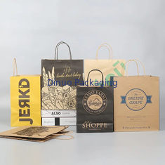 Sac de papier kraft sur mesure avec poignée