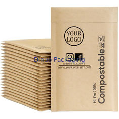 Self-sealing Closure Type and Low Density Polyethylene Inner Materials Kraft Poly Bubble Wraps for Secure Packaging