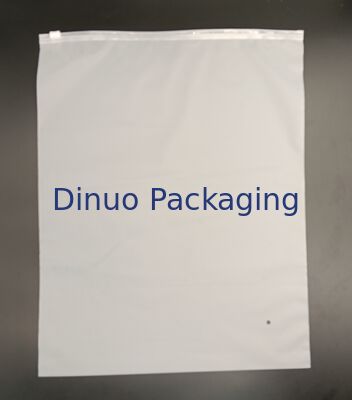 Sac zippé CPE réutilisable, polyvalent, durable, fermeture sécurisée pour vêtements et petits objets