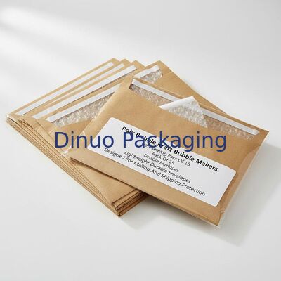 Poly-Bubble Kraft Bubble Mailers Pack auto-scellant de 15 enveloppes légères et durables conçues pour la protection du courrier et de l'expédition