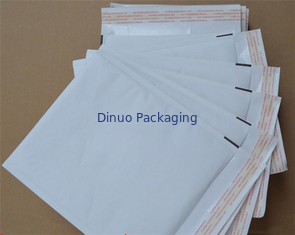 Enveloppes rayées jetables blanches d'enveloppe de bulle, 10,5 » annonces de bulle de la taille 5 de X 16