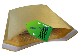 L'enveloppe jaune d'enveloppe de bulle de papier d'emballage, annonce de bulle de #H de 235x330mm met en sac