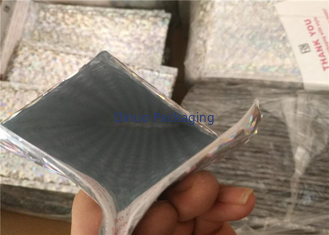 Sac olographe iridescent d'annonce de bulle étanche à l'humidité pour l'emballage exprès