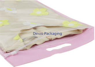 Sac en plastique du paquet pp de vêtement avec la fermeture portative de poignée et zip-lock