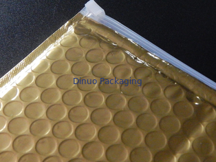 Sachet en plastique mat de tirette de sac à bulles d'or de glissière de tirette d'emballage d'étoile pour des cadeaux