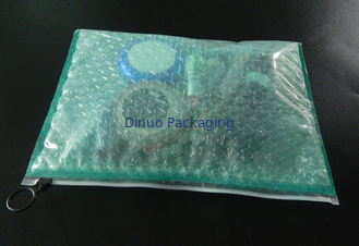 Sacs à bulles en plastique clairs adhésifs forts de tirette avec l'impression d'écriture moulée