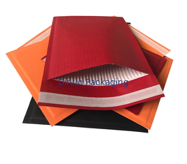 Annonces de papier à obturation automatique rouges faites sur commande empaquetant les enveloppes amorties