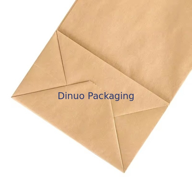 Taille personnalisée Sacs en papier kraft brun jetables pour le pain, les sandwichs et les aliments à fond plat