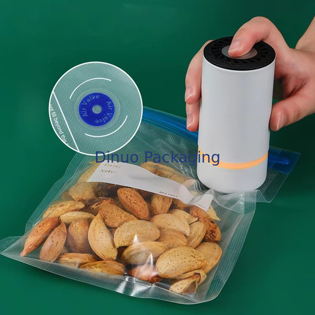 Dites au revoir à la nourriture gaspillage de nourriture aspirateur sac fermeture à glissière article réutilisable