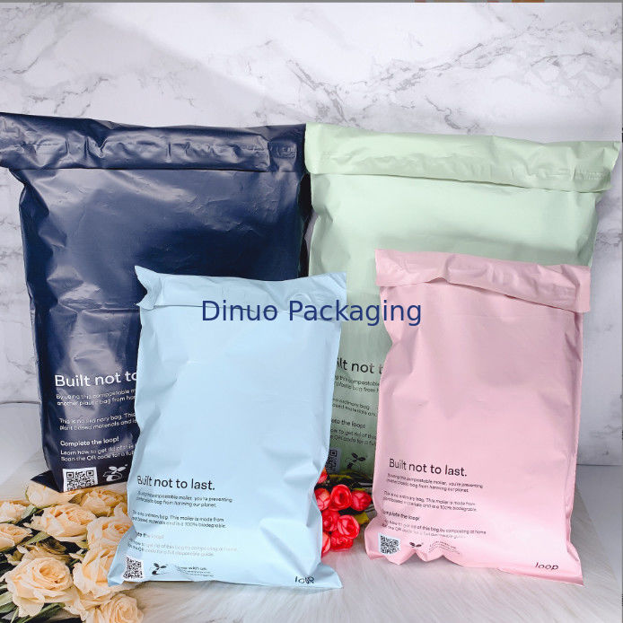 Sacs de courrier poly recyclables imprimés en 8 couleurs 100% biodégradables