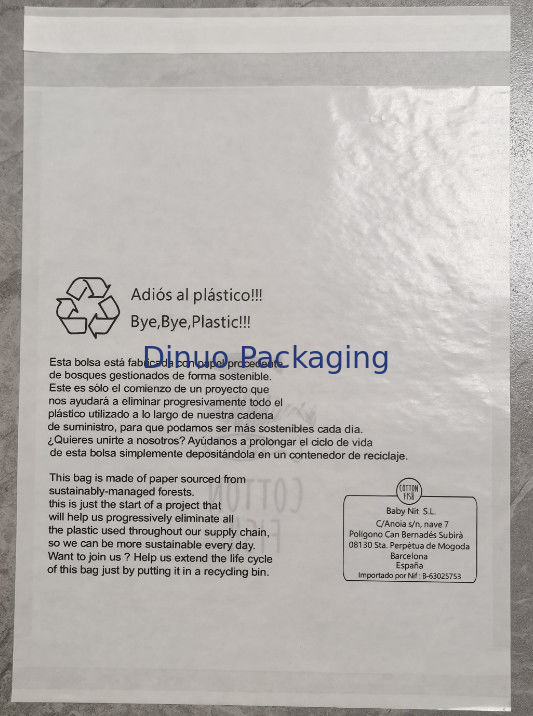 Sacs en papier personnalisés à trois côtés recyclables pour les nécessités quotidiennes