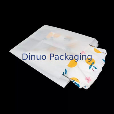 Graisse biodégradable écologique semi transparente de sac de papier d'auto-collant résistante