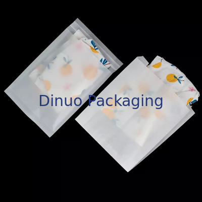 Graisse biodégradable écologique semi transparente de sac de papier d'auto-collant résistante