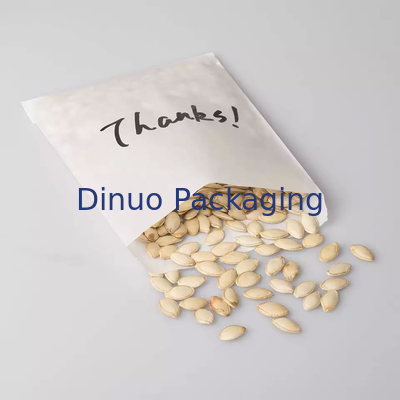 Enveloppe personnalisée de pop-corn de biscuit de sac de papier de cristal 100% sans danger pour les aliments