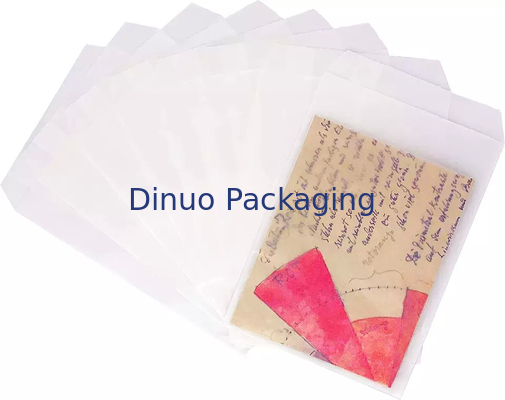Enveloppes en papier glassine personnalisées pour les photos de mariage d'invitation