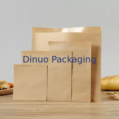 Paquet de 100 enveloppes de sacs en papier kraft plats biodégradables pour sandwichs au maïs soufflé aux biscuits