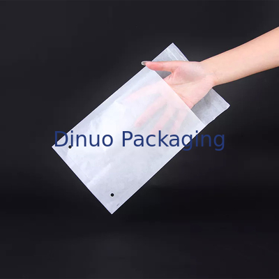Le sac de papier cristal blanc de nature enveloppe le sac transparent d'annonce de 35gsm 40gsm