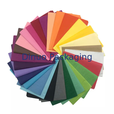Enveloppe de papier de soie de soie de palmier d'art imprimé floral coloré rhombique avec l'impression faite sur commande