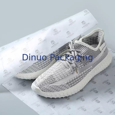Emballage blanc recyclable de chaussure de cadeau d'enveloppe de papier de soie de soie de Noël avec le logo fait sur commande