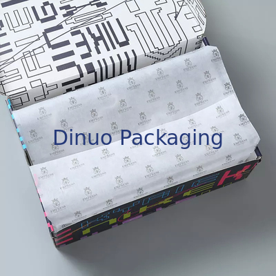 Emballage blanc recyclable de chaussure de cadeau d'enveloppe de papier de soie de soie de Noël avec le logo fait sur commande