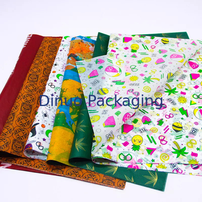 Emballage de papier de soie de soie de pâte de bois de fleur de bouquet Emballage d'emballage de cadeau de Noël