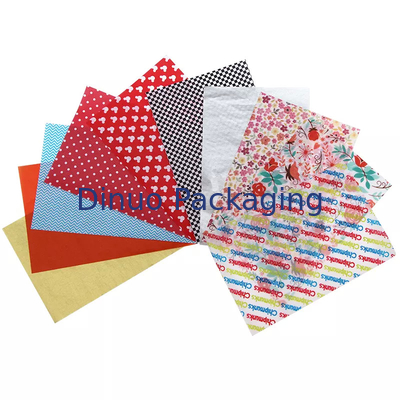 Emballage de papier de soie de marque frais de couleur vive pour boîte à chaussures