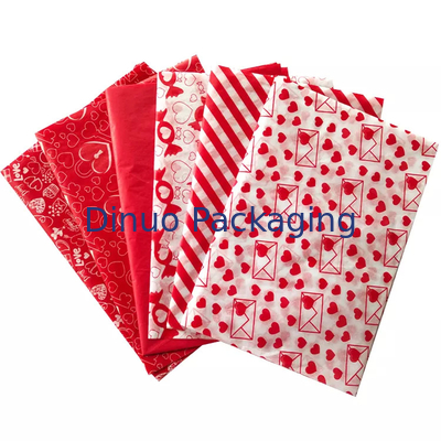 Enveloppe de papier de soie de soie de palmier d'art imprimé floral coloré rhombique avec l'impression faite sur commande