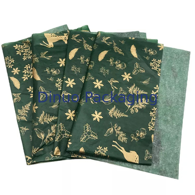 Enveloppe de papier de soie de soie de palmier d'art imprimé floral coloré rhombique avec l'impression faite sur commande