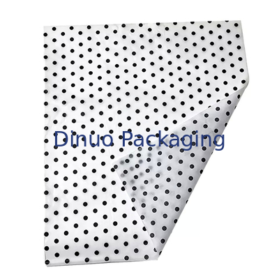 Enveloppe de papier de soie de fond double couleur vichy à pois pour vernis à ongles boîte à chaussures