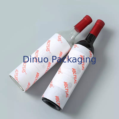 Emballage de papier de soie imprimé personnalisé par logo orange pour le cadeau facial de guirlande de mariage de fleur
