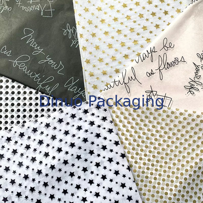 Emballage biodégradable de papier de soie de soie modelé par Noël pour le cadeau facial de parfum