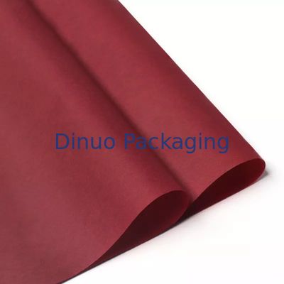 Emballage de papier de soie de soie de cadeau de couverture imprimée par coutume Emballage de papier de boîte de fleur de fantaisie