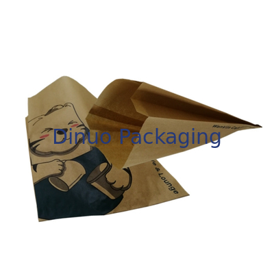 Sacs en papier de cire biodégradables translucides de nourritures avec des enveloppes de glassine de gousset de bande adhésive