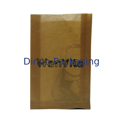Sacs en papier de cire biodégradables translucides de nourritures avec des enveloppes de glassine de gousset de bande adhésive