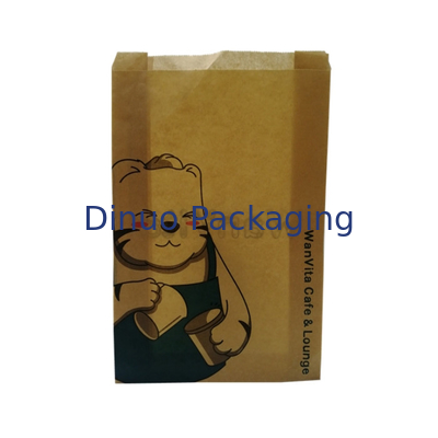 Sacs en papier de cire biodégradables translucides de nourritures avec des enveloppes de glassine de gousset de bande adhésive