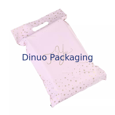 L'annonce en plastique réutilisée par impression poly met en sac le sac de courrier d'emballage d'habillement avec la poignée