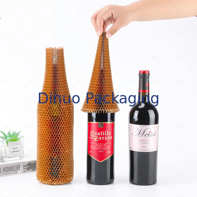 Nid d'abeilles amortissant le vin Papier d'emballage de douille de papier enveloppant la protection de empaquetage de petit pain