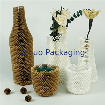 Logistique biodégradable empaquetant la douille antichoc de papier de nid d'abeilles pour les marchandises fragiles