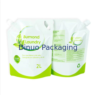 Support d'impression d'intaille vers le haut de sac de poche de savon liquide de détergent de blanchisserie de la poche 1L 2L de bec