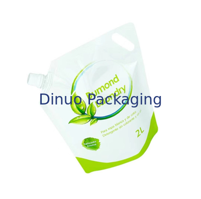 Support d'impression d'intaille vers le haut de sac de poche de savon liquide de détergent de blanchisserie de la poche 1L 2L de bec