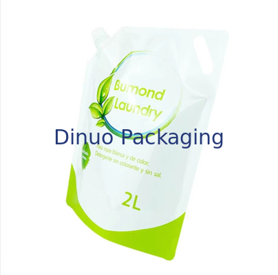 Support d'impression d'intaille vers le haut de sac de poche de savon liquide de détergent de blanchisserie de la poche 1L 2L de bec